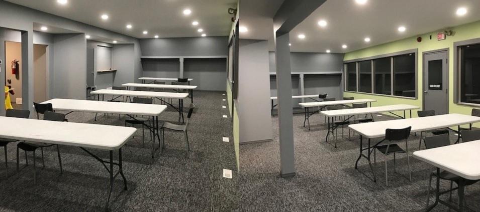 Renovations inside the Niverville Curling Club.