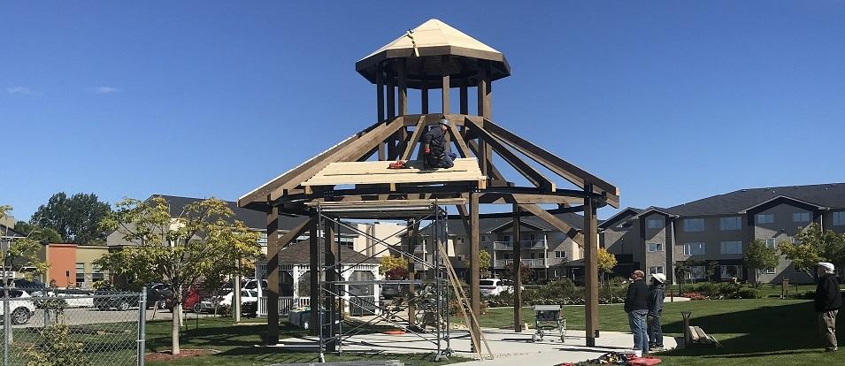 The Heritage Pavilion under construction.