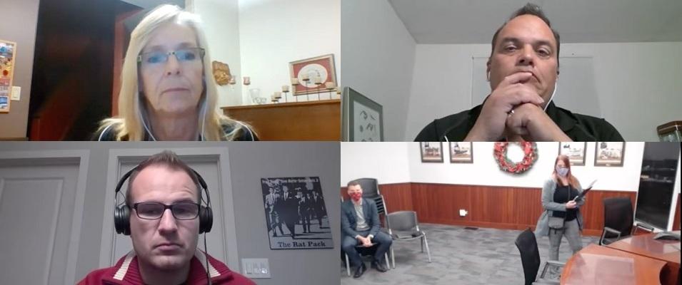 Nicole Rosner of Shake Your Tail Feather Grooming addresses Ritchot's council at a conditional use hearing.