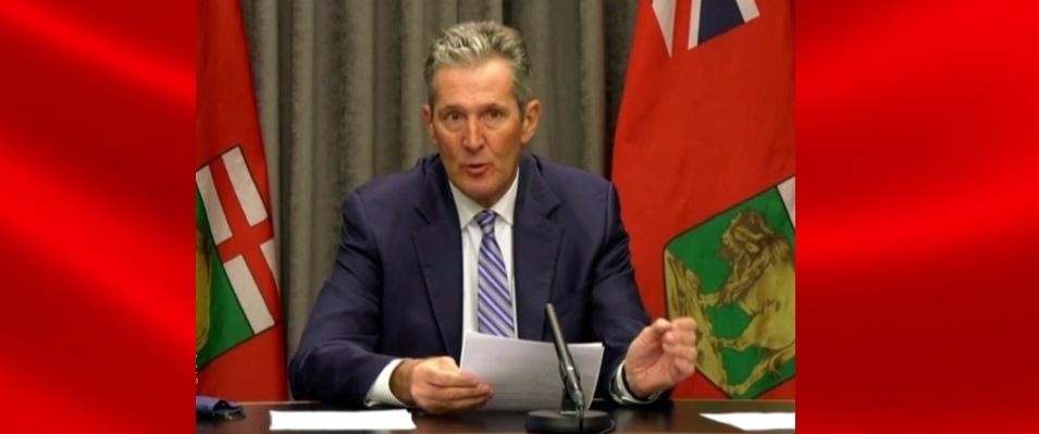 Premier Brian Pallister announces increased fines for those who flout public health orders.
