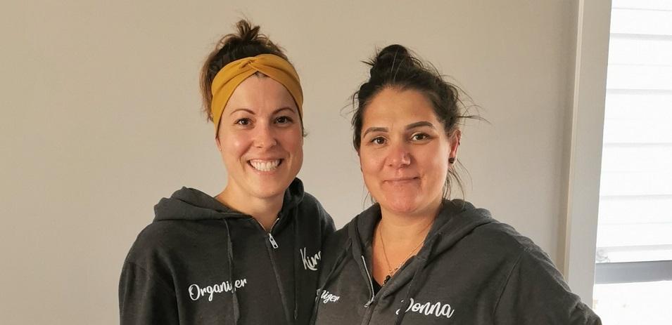 Kira Bodnarchuk and Donna Moroz, volunteer organizers of the St. Adolphe Market.