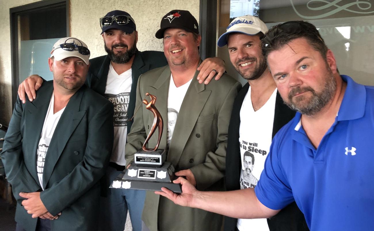 Mark Manness, Andrew Kaminsky, Kyle Barnett, Martin Préjet, and Dan Barnabe.