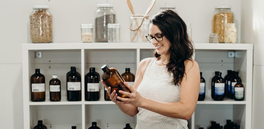 Candace Alarie, owner of SOAK Bath Co.