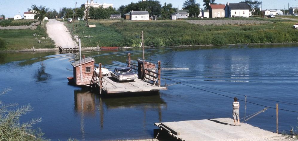 The St. Adolphe ferry in August 1960.