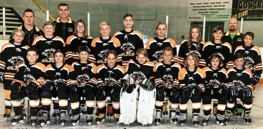 The IDC Elks Peewee B team.