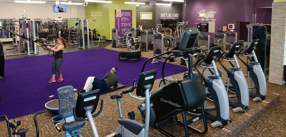 Anytime Fitness boasts a large selection of exercise equipment.