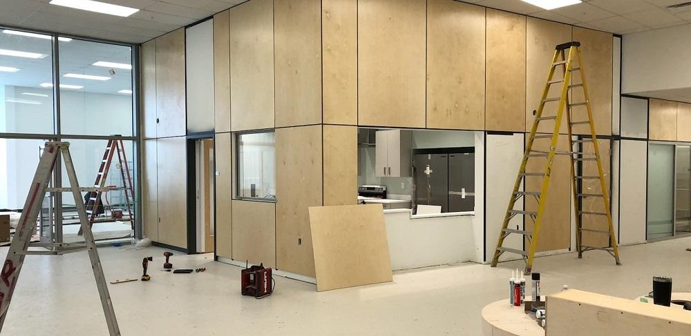 Renovations near completion at 372 Main Street, St. Adolphe.