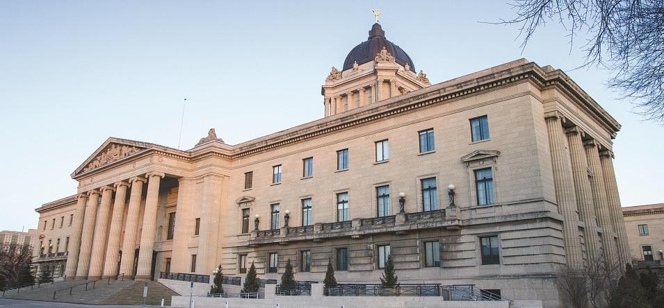 The Manitoba legislature.