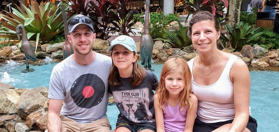 Tyler and Heidi Wiebe, with their two daughters.