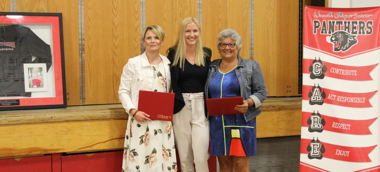 Angela Burtnack-Schinkel, Lauren Wiebe, and Wilma Keating.