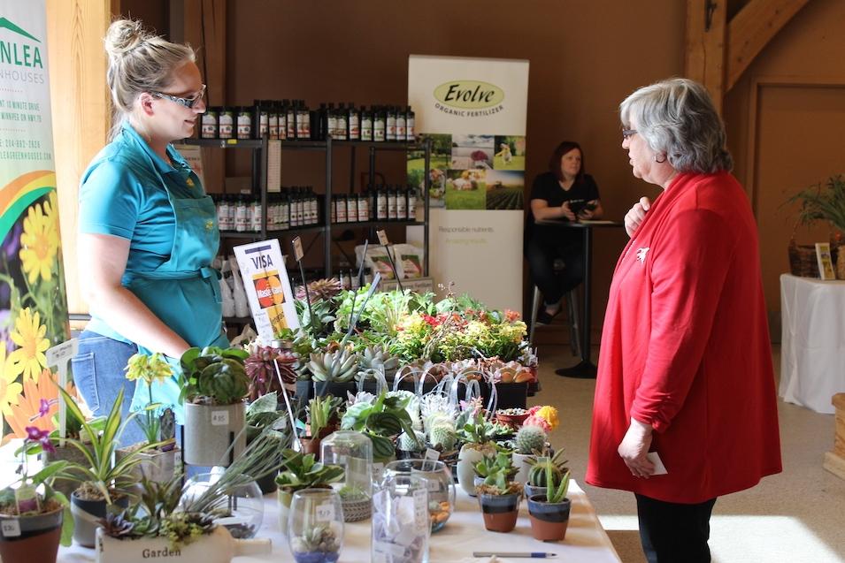 Visitors met the many exhibitors at this year's Garden and Outdoor Living Show in Niverville