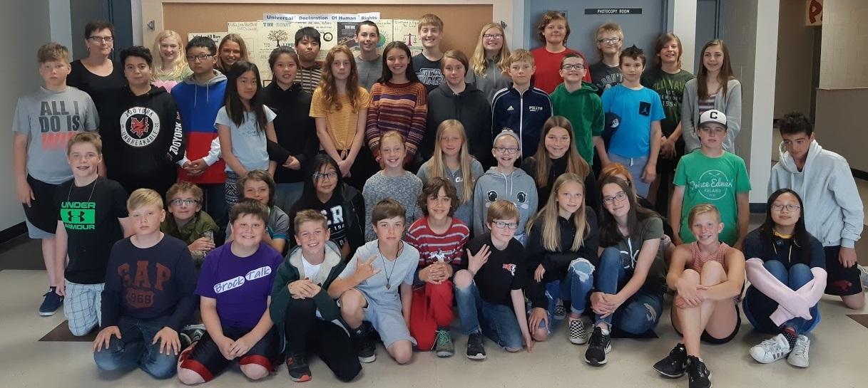 Most of the NCI students who participated in this year’s Mathematica Centrum Contest.