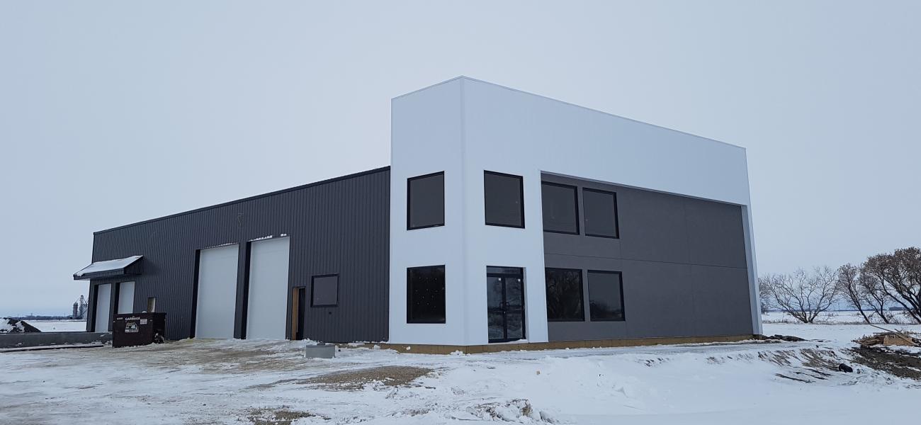 Performance Insulation’s new building in Niverville’s business park.