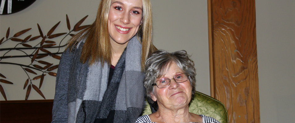 Kaitlyn Goertzen and her baba.