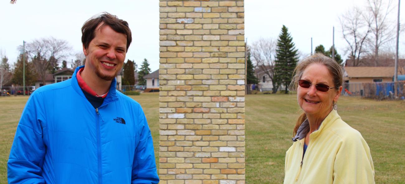 Tim Poole and Barb Stewart of the Manitoba Chimney Swift Initiative