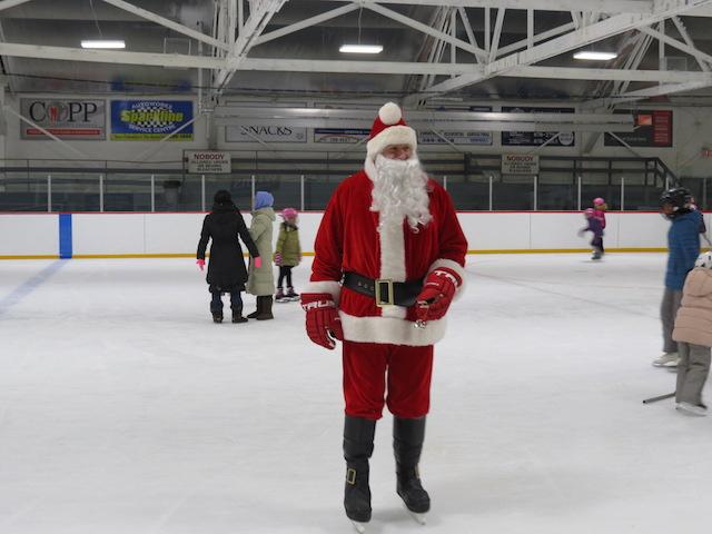 Santa skating