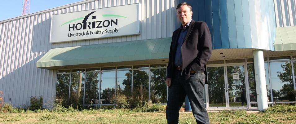 Mayor Myron Dyck outside Niverville's new municipal office at 349 Bronstone Drive.