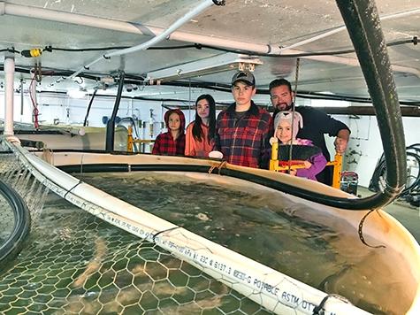 Dustin Wiebe alongside children Haven, Llexci, Deklan, and Halle