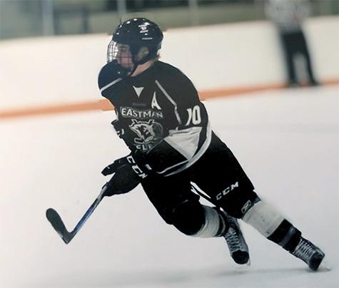 Matt Egan on the ice