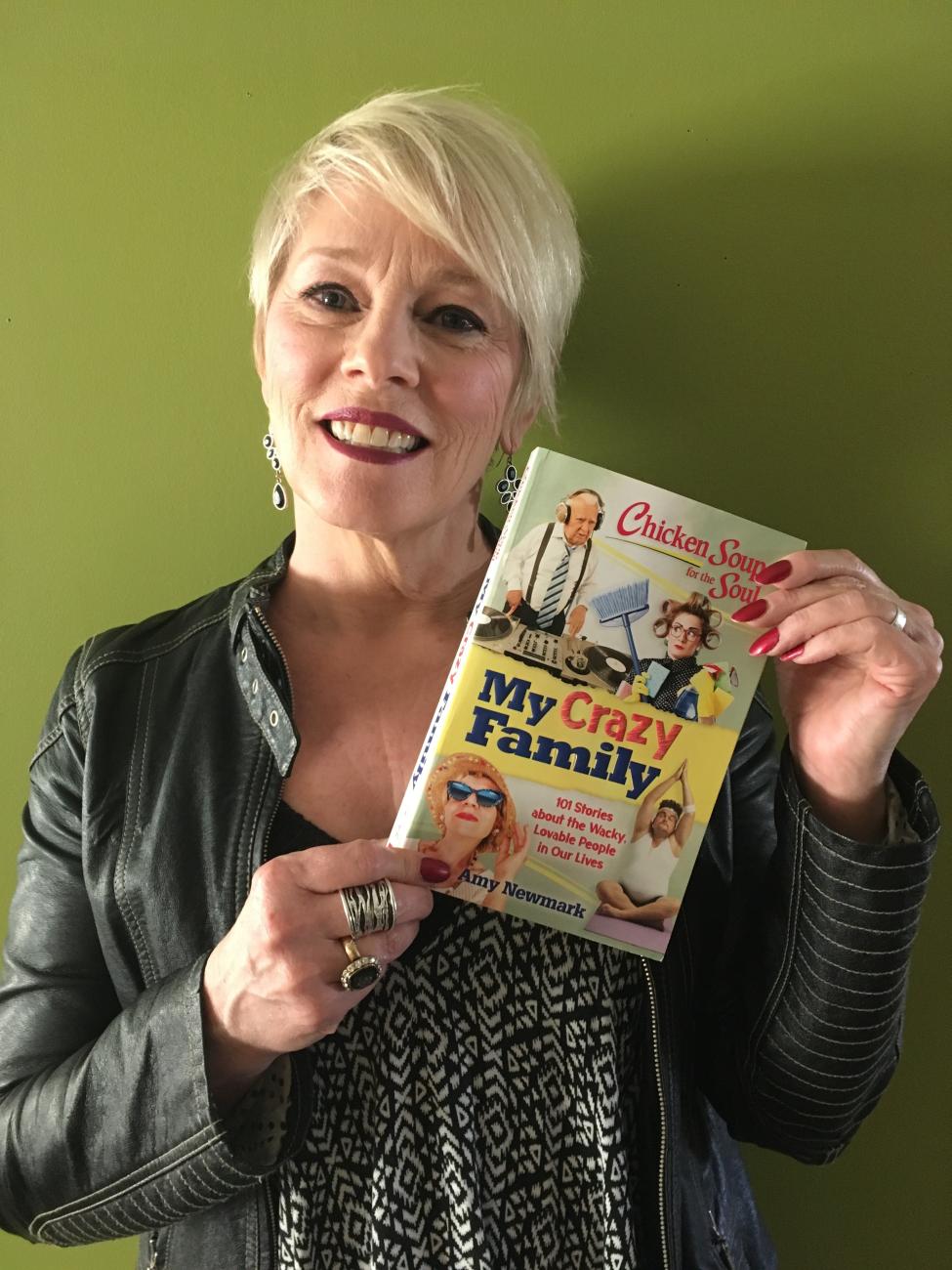 Jan Kendall St. Cyr with her book, My Crazy Family