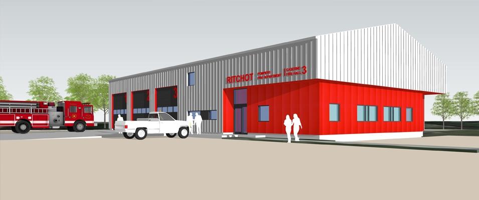 Concept drawings of Ste. Agathe's new fire hall