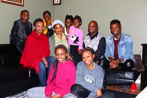 Back: Franco, Michael, Gloria. Centre: Gina, Scola, Nina, Justin, and Chris. Front: Rita and Chance: Missing: Angelique, Anitah, and Shadrach.