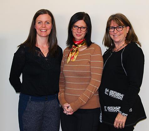 Dr. Heather McLeod, Gwen Sawa, and Dr. Ruth Hitchcock.