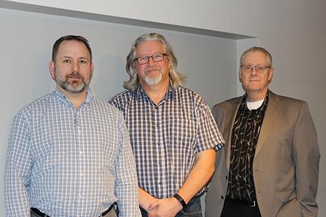 The Heritage Centre's new executive team: Rob Manchulenko, Steve Neufeld, and Wes Hildebrand
