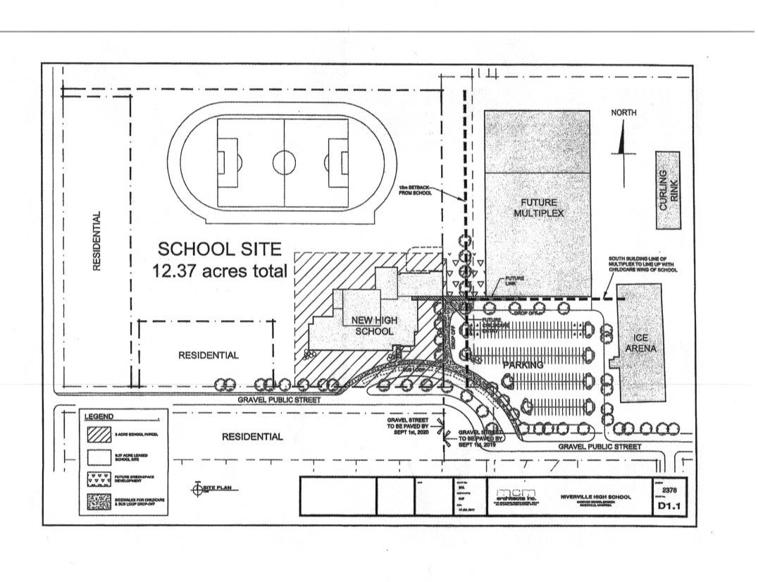 The tendering process is complete for Hanover School Division’s new Niverville high school. After receiving several competitive bids, the contract has been awarded to Red Lake Construction.