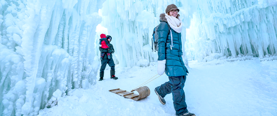 Manitobans walk the ethereal corridors of the Ice Castles