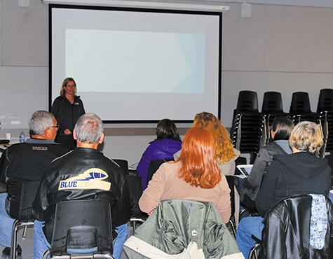 Lesley Gaudry speaks at Ritchot public consultations