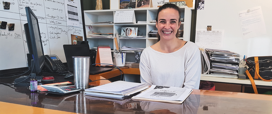 Colleen Dyck in her office at The Great GORP Project