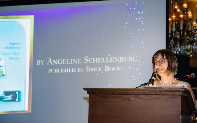 Angeline Schellenberg at the 2017 Manitoba Book Awards