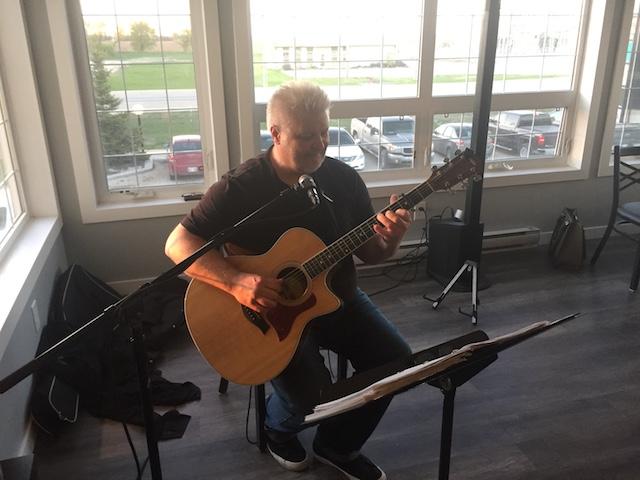 Eddy Von performs live at the Capo Coffee Lounge in Niverville