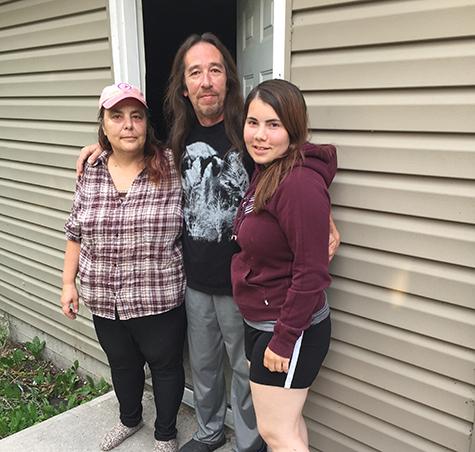 Brenda and Mitch Due with their daughter Dokiah