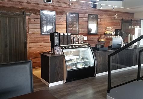 The coffee bar at Capo's new Niverville location