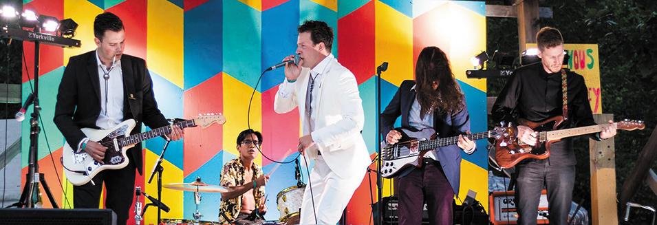The band Beth performs at the Rainbow Trout Music Festival near St. Malo