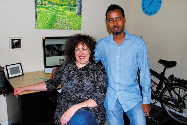 Fiona Robinson and Abdi Mohamed