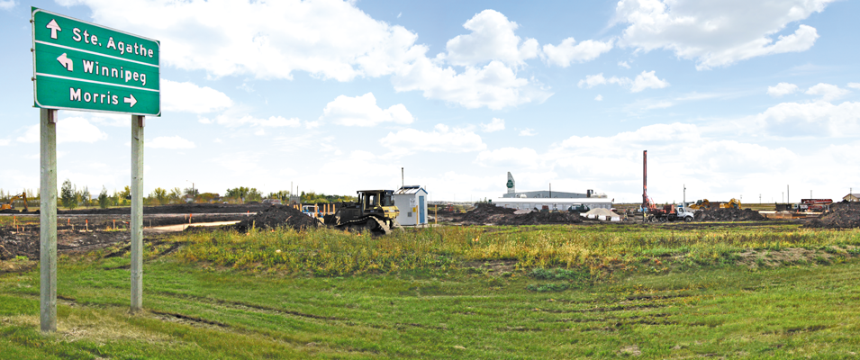 Construction Underway for Pilot Flying J in Ste. Agathe