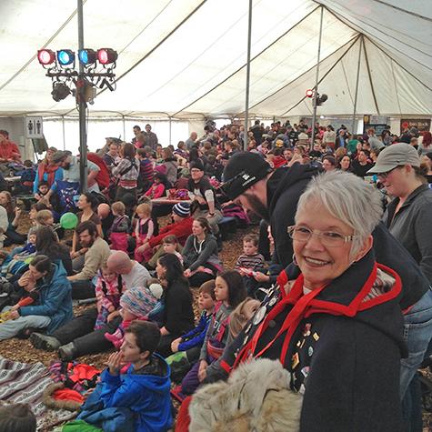 Agathe Lacroix takes in the Festival du Voyageur