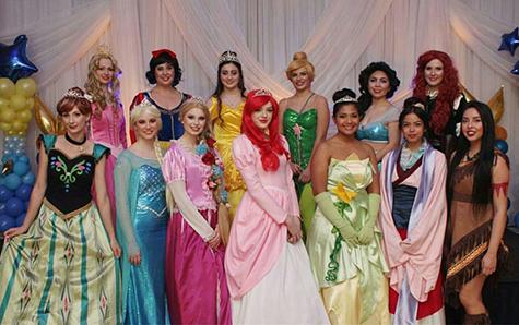A bevy of Disney princesses at the 2017 Royal Princess Ball