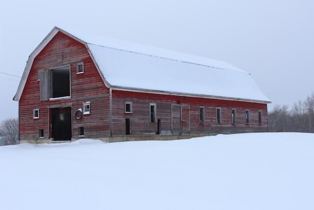 Red Hip-Roof Barn