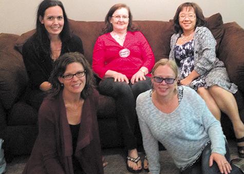 TCG board members, Laurie Loeppky, Lisa Fehr, Caroline Kopytko, Leah Dyck, and Lyndsay Eidse