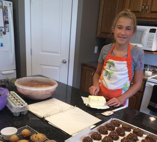 Rhea Peters baking up a storm