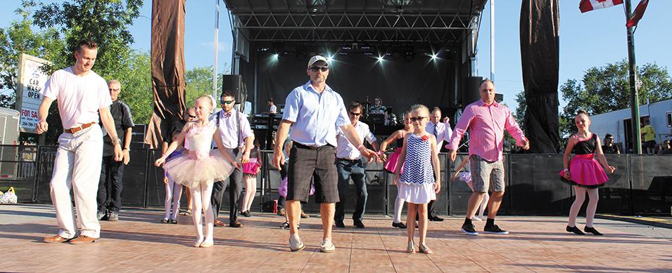 The father-daughter dance at Niverville Olde Tyme Country Fair