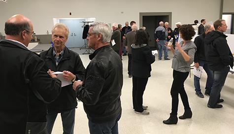 Councillors mingle with residents at open house
