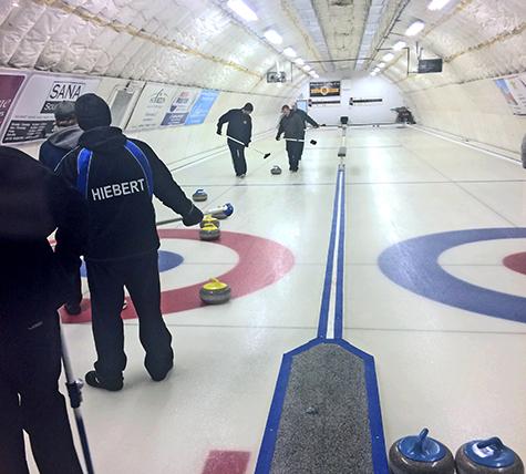 Niverville Curling Club playoff action in Otterburne