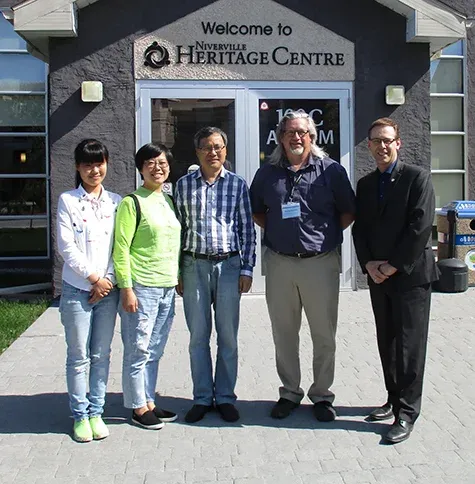 Angela Zheng, Ruth Zheng, Timothy Zheng, Steve Neufeld, and Gordon Daman