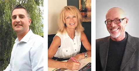 Nathan Dueck, Louise Billows, John Falk