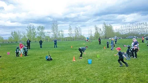 The Rally Caps in action